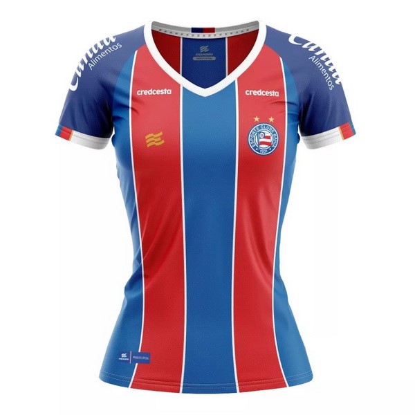 Tailandia Camiseta Bahia 1ª Mujer 2020-2021 Azul Rojo